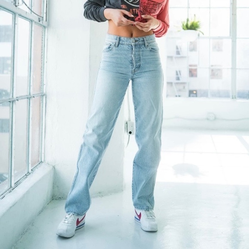 Revice Denim Ex Boyfriend Tommy Wash High Waisted Button Fly Jean 29